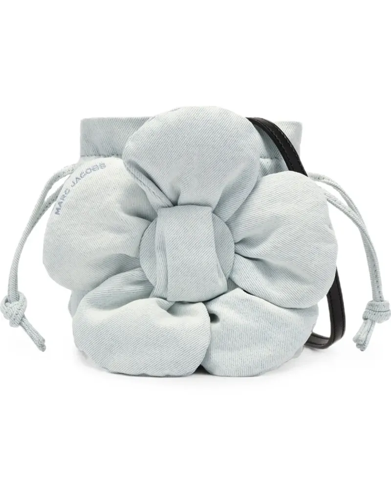 Marc Jacobs Mini Beuteltasche mit Blumenapplikation - Blau Blau