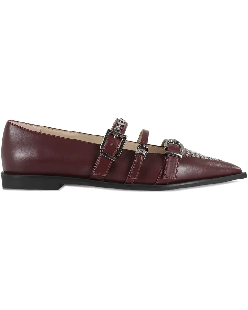 Pinko Zulema Ballerinas mit spitzer Kappe - Rot Rot