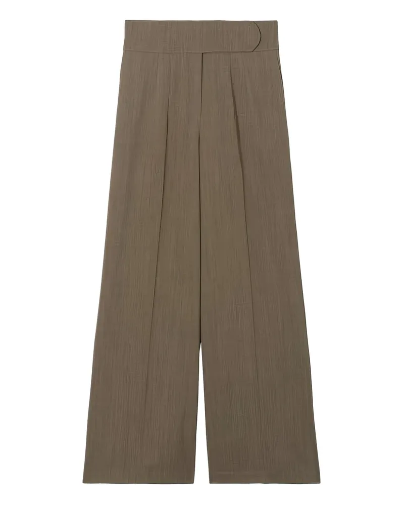 Co Hose mit Bundfalten - Braun Braun