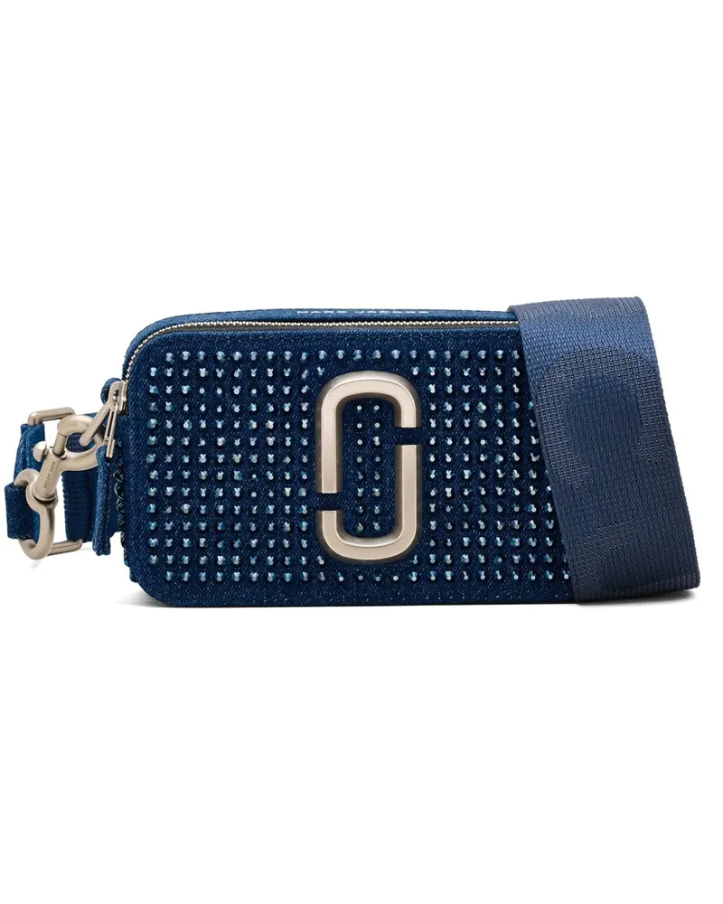 Marc Jacobs The Crystal Denim Snapshot Umhängetasche - Blau Blau
