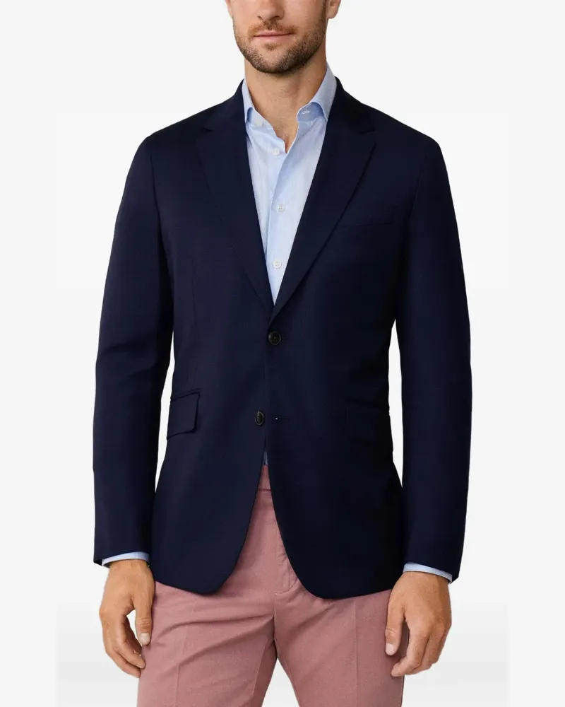 Hackett Sakko aus Wolle - Blau Blau