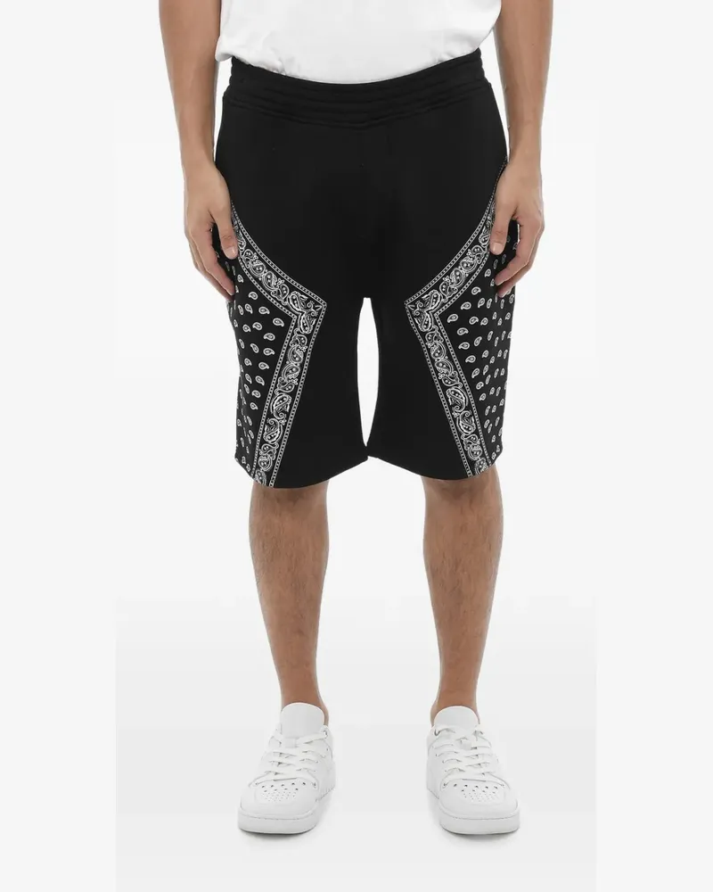 Neil Barrett Shorts mit Paisley-Print - Schwarz Schwarz