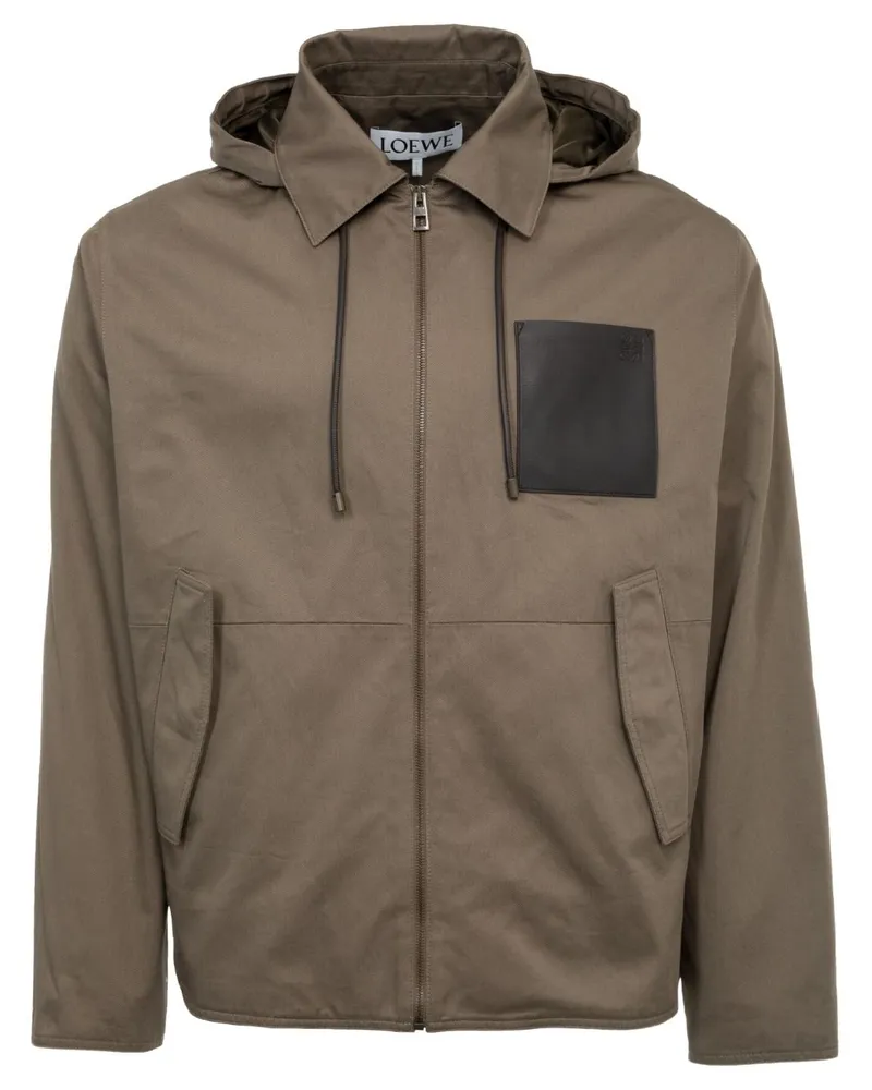 Loewe Jacke mit Kapuze - Braun Braun