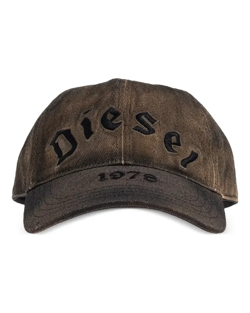 Diesel C-Selgot embroidered baseball cap - Braun Braun