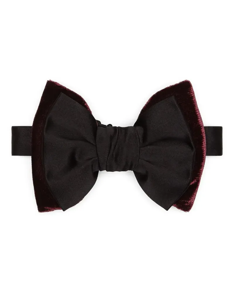 Dsquared2 Fliege mit Samtbesatz - Rot Rot