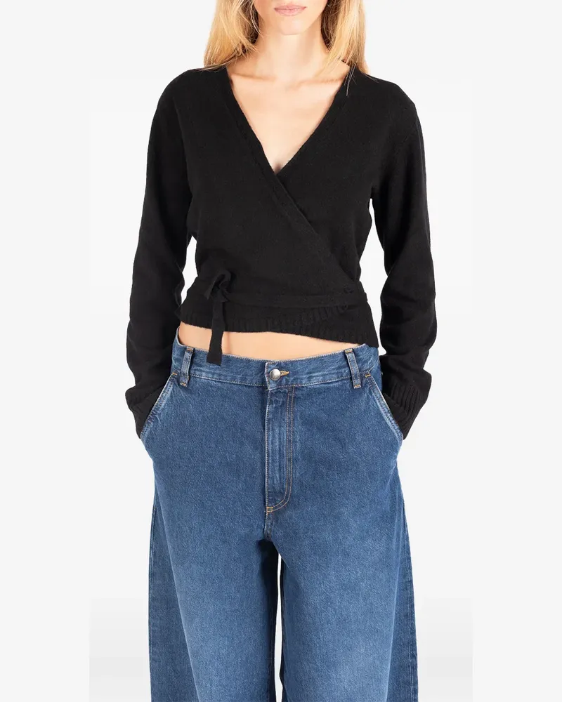 Société Anonyme Nicole Cropped-Pullover - Schwarz Schwarz