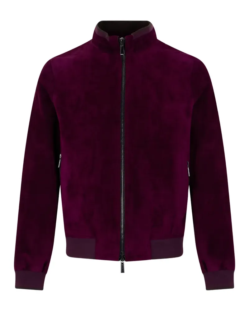 MOORER zip-up bomber jacket - Violett Violett