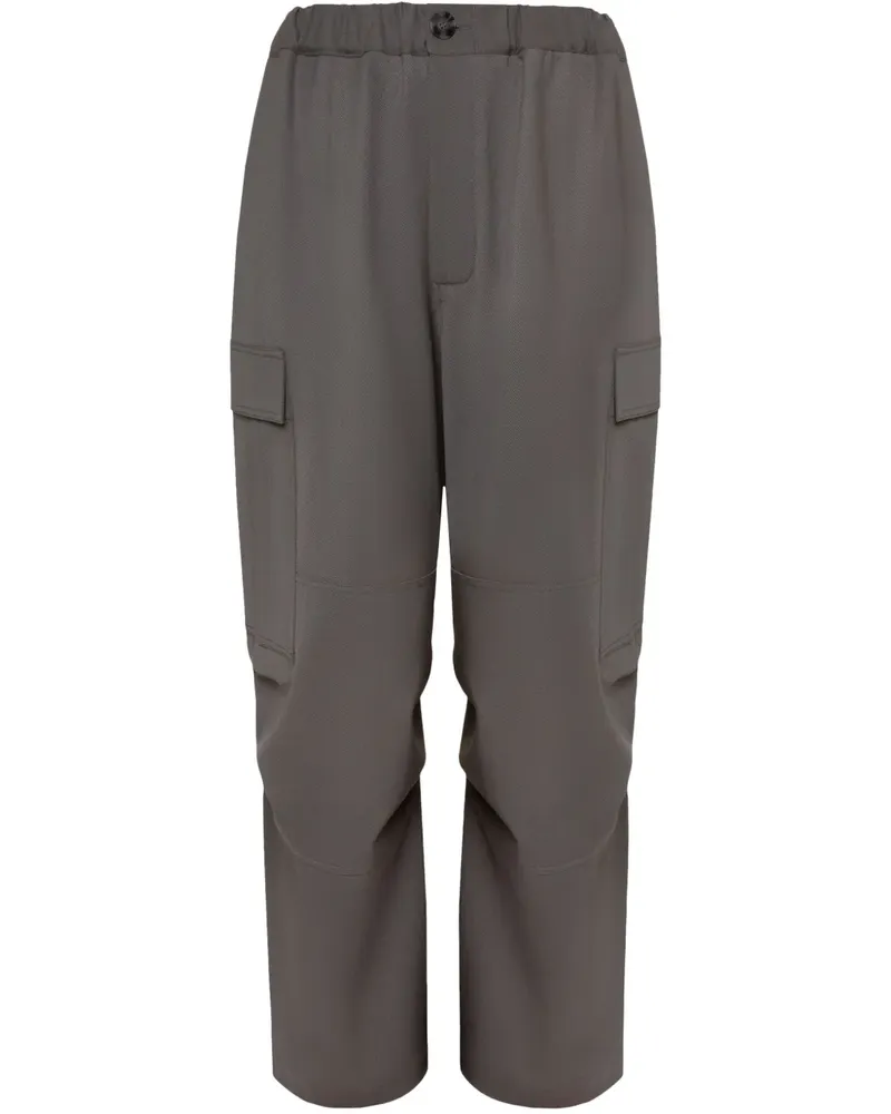 0711 Cargohose mit geradem Bein - Grau Grau