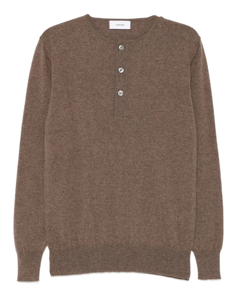 LARDINI Geknöpfter Pullover - Braun Braun