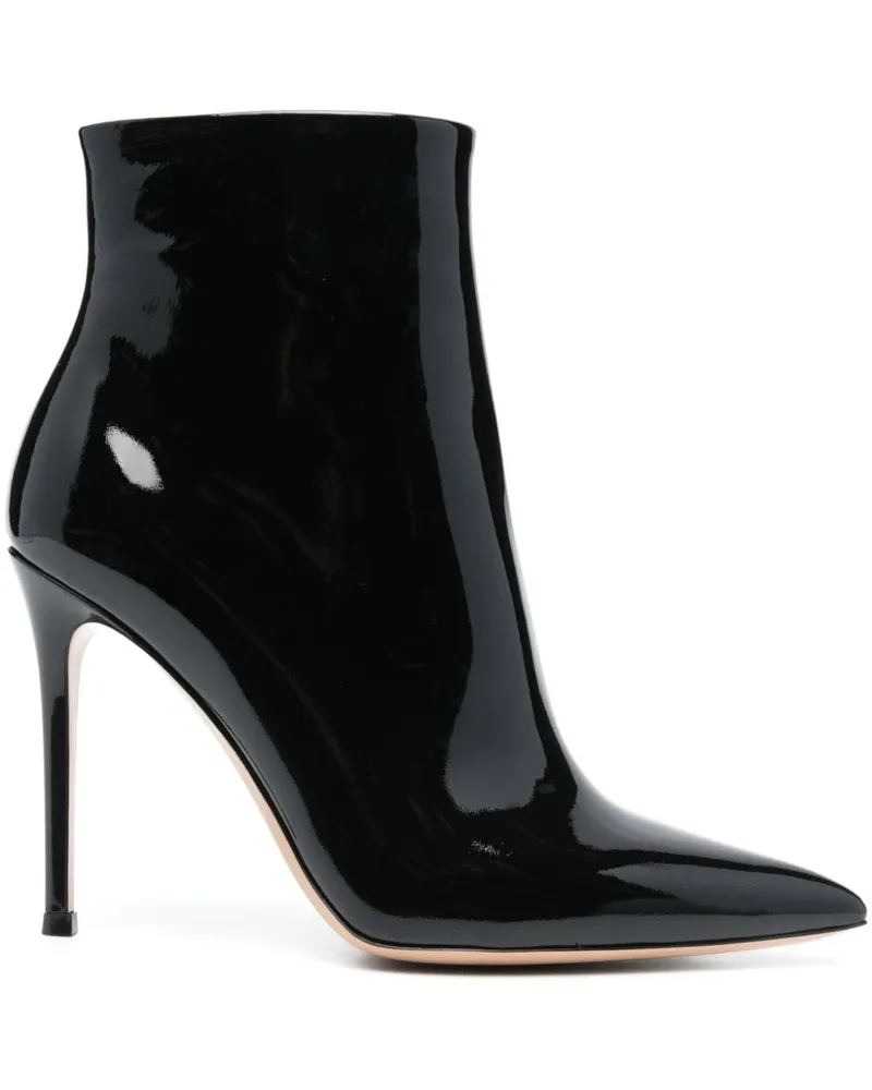 Gianvito Rossi Stiefel mit spitzer Kappe 110mm - Schwarz Schwarz