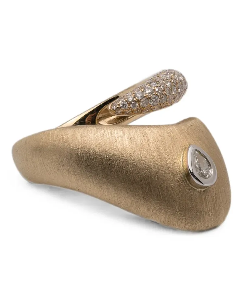 Rainbow K diamond ring - Gold Gold