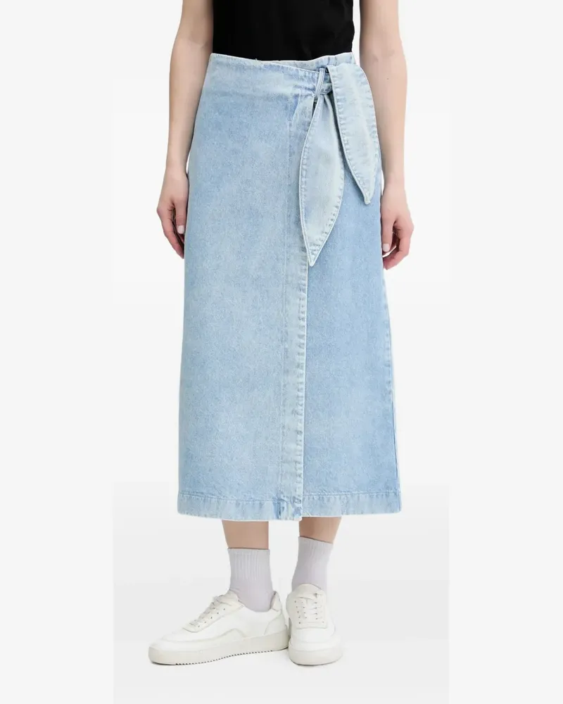 HUGO BOSS Jeans-Midirock mit Schnürung - Blau Blau
