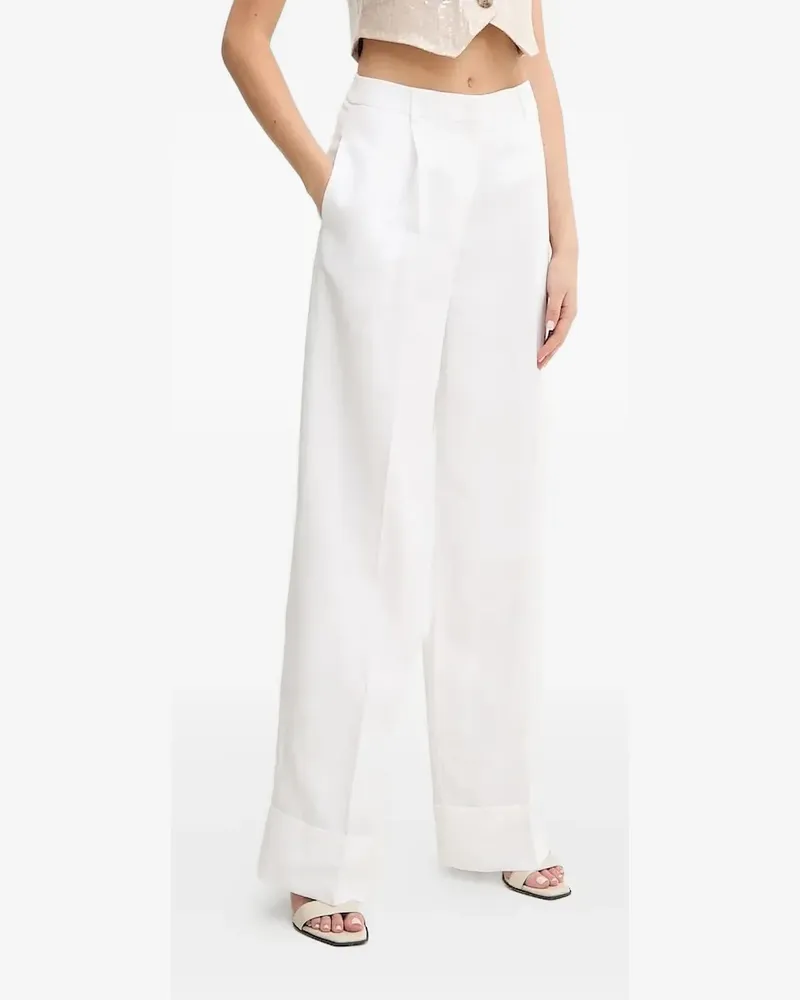 Blumarine Plissierte Hose - Weiß Weiß