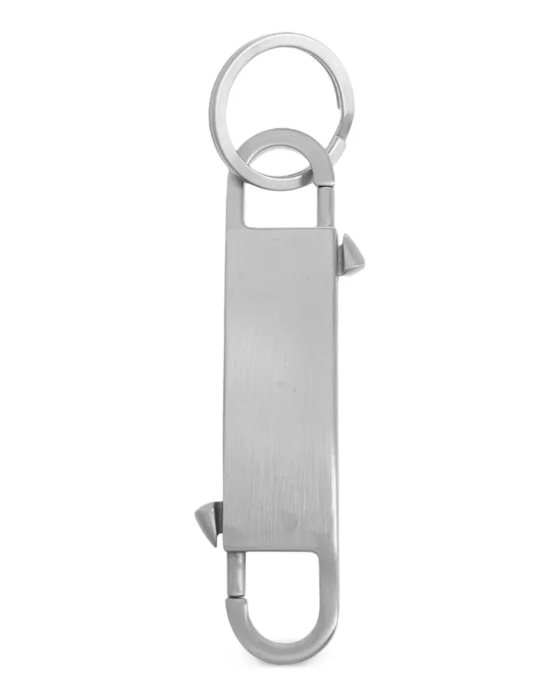 Rick Owens Schlüsselanhänger mit Logo-Gravur - Silber Silber