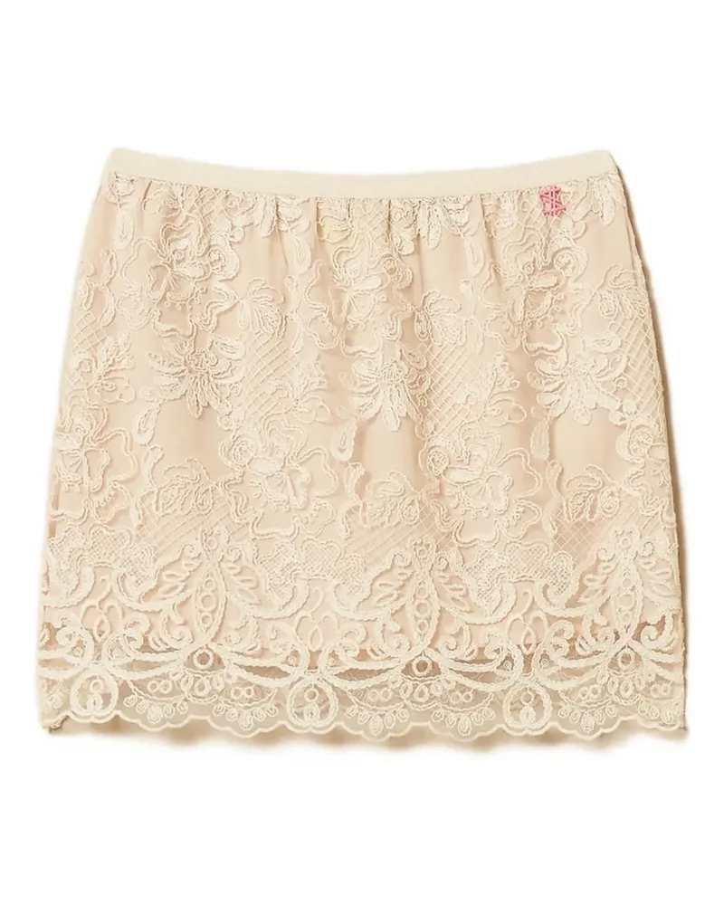 Twin-Set Rock aus Spitze - Nude Nude