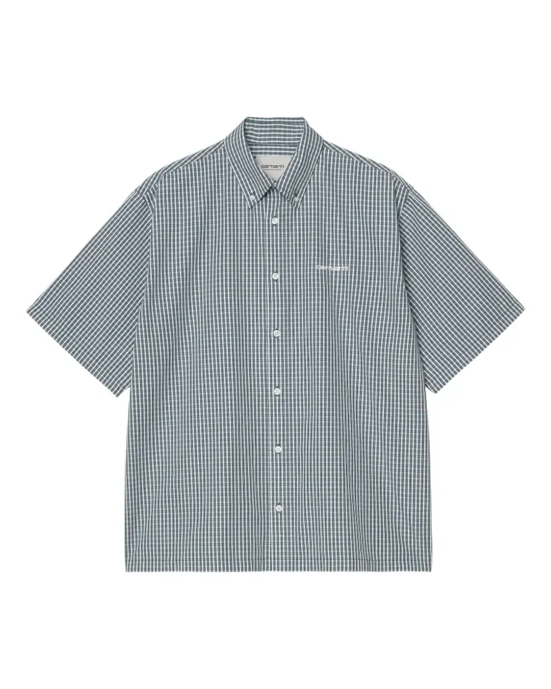 Carhartt WIP Kariertes Groff Hemd mit Knöpfen - Blau Blau