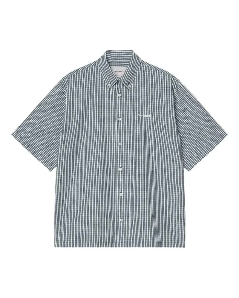 Carhartt WIP Kariertes Groff Hemd mit Knöpfen - Blau Blau