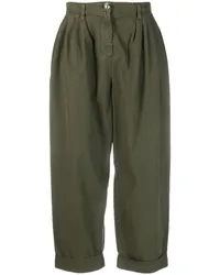 Pinko Cropped-Palazzohose Grün