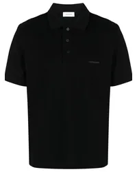 Ferragamo Poloshirt mit Logo-Stickerei Schwarz