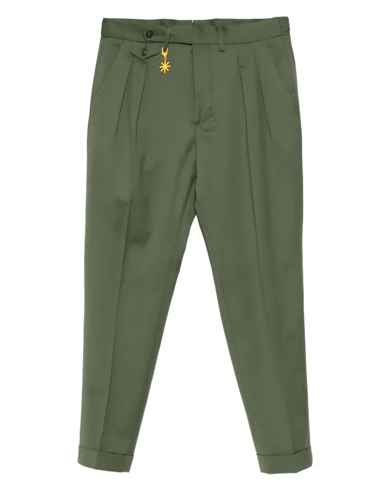 Manuel Ritz Plissierte Hose - Grün Grün