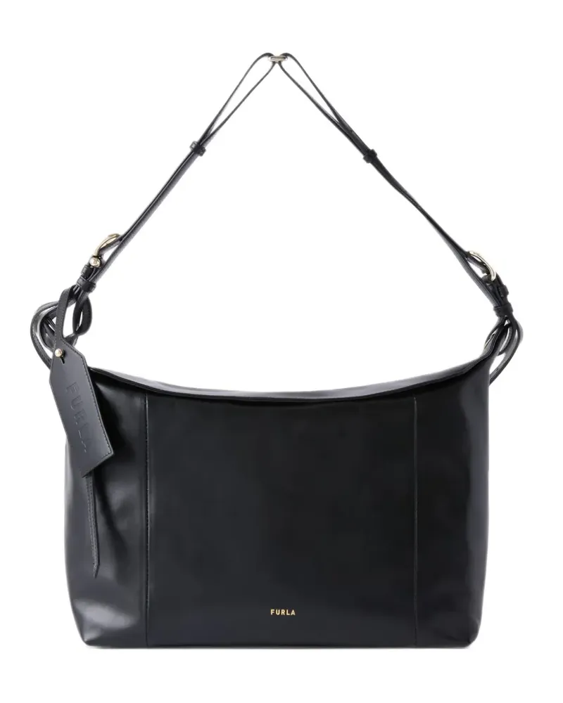 Furla Große Ginevra Schultertasche - Schwarz Schwarz