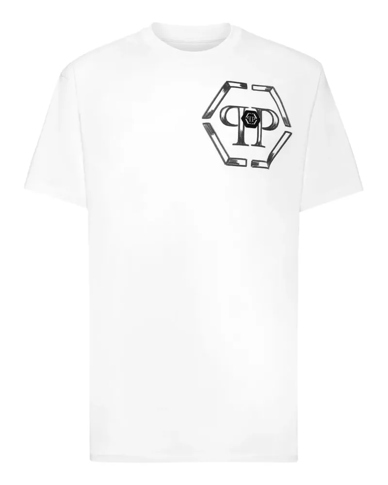 Philipp Plein Hexagon T-Shirt - Weiß Weiß