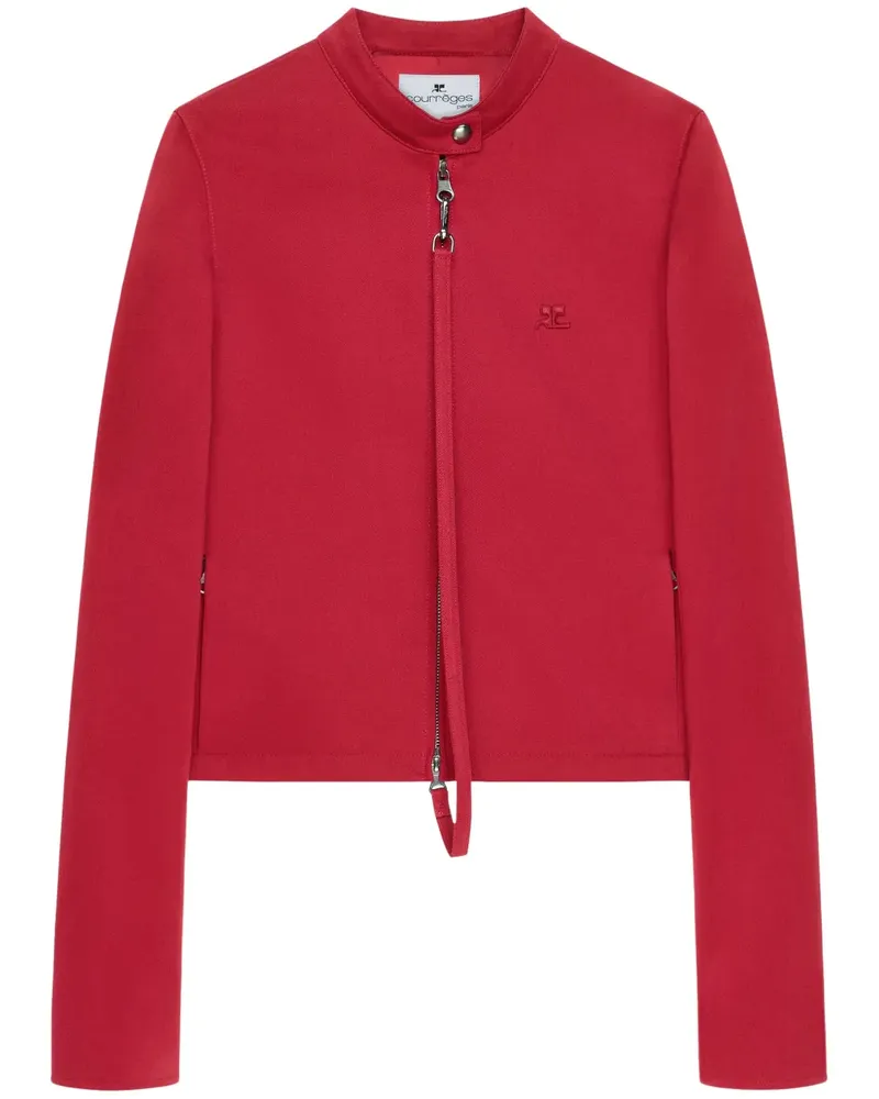 Courrèges Jacke mit Applikation - Rot Rot