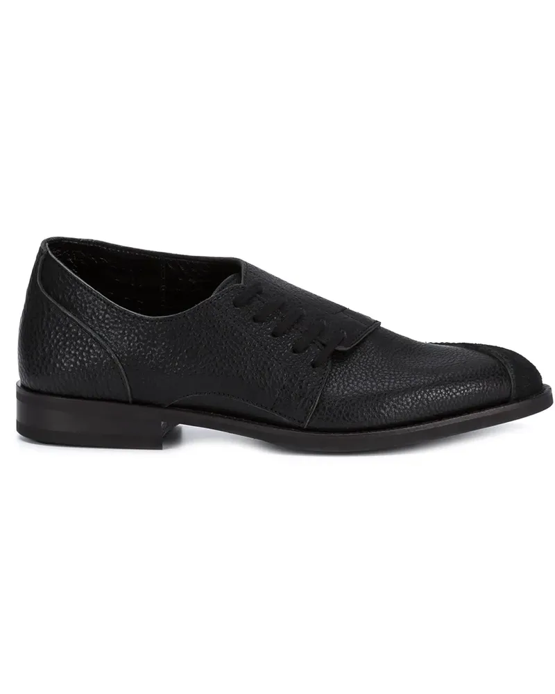 Comme des Garçons Schuhe mit asymmetrischer Schnürung - Schwarz Schwarz