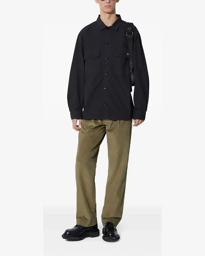 maharishi Hose aus Cord - Grün Grün