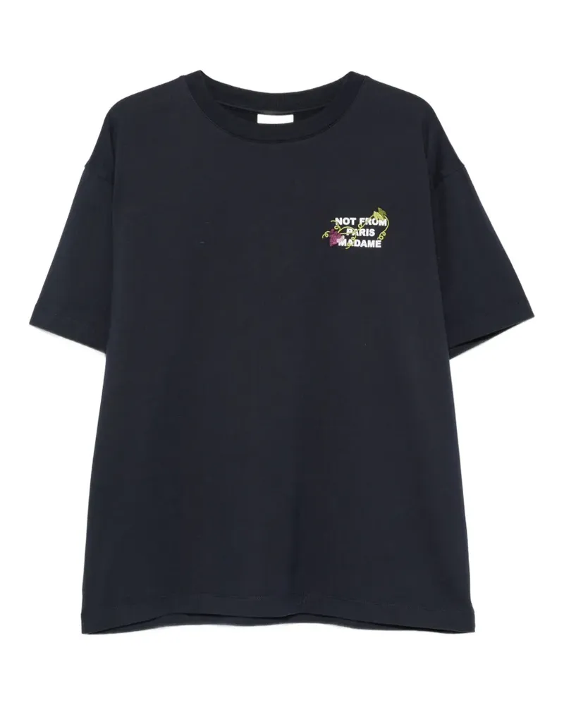 Drôle de Monsieur Kurzärmeliges T-Shirt - Blau Blau