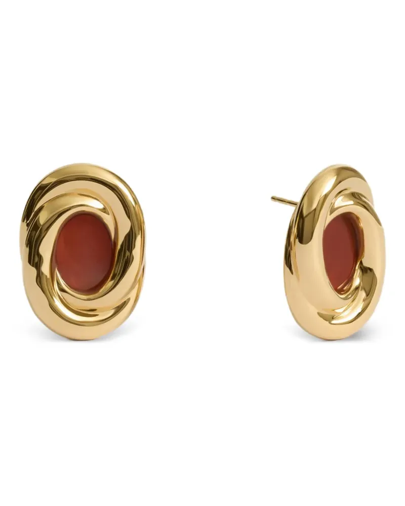 Monica Vinader Ochre Ohrstecker mit Jaspis - Gold Gold