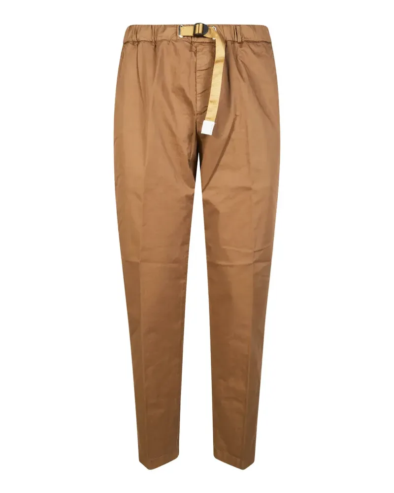 PLAN C Gabardine-Hose mit Gürtel - Braun Braun