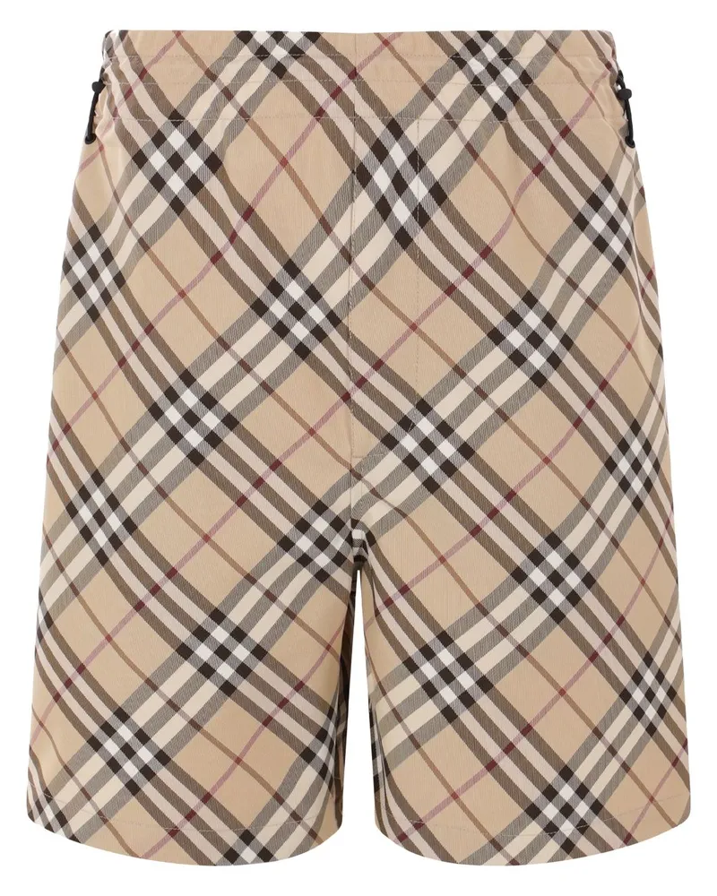 Burberry Karierte Twill-Shorts - Braun Braun