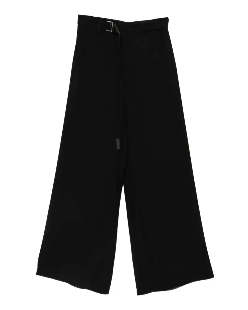 Sacai Wide-Leg-Hose mit Gürtel - Schwarz Schwarz