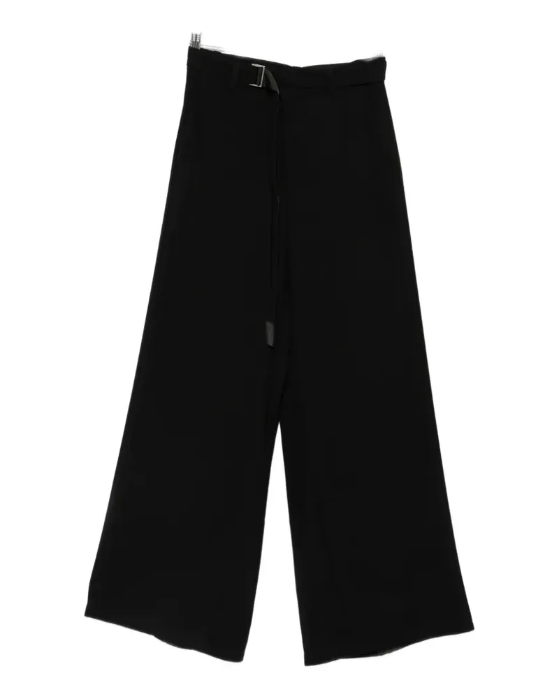 Sacai belted wide-leg trousers - Schwarz Schwarz