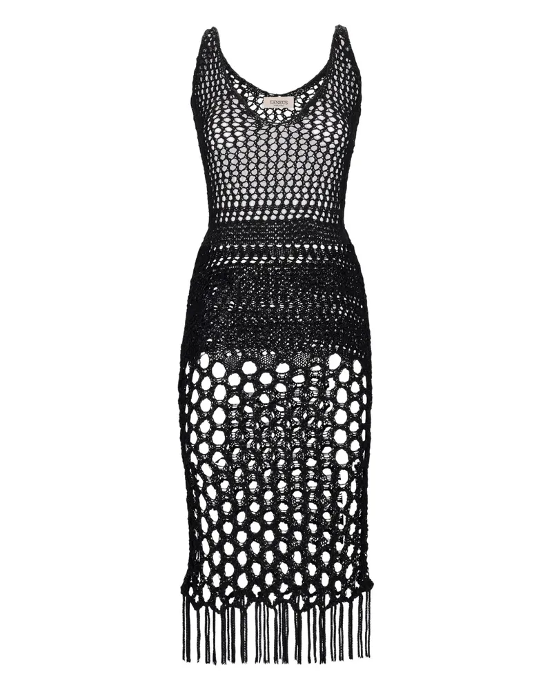 Laneus Gestricktes Kleid - Schwarz Schwarz