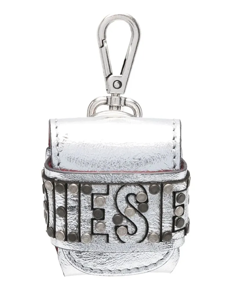 Diesel Schlüsselanhänger mit Münzfach - Silber Silber