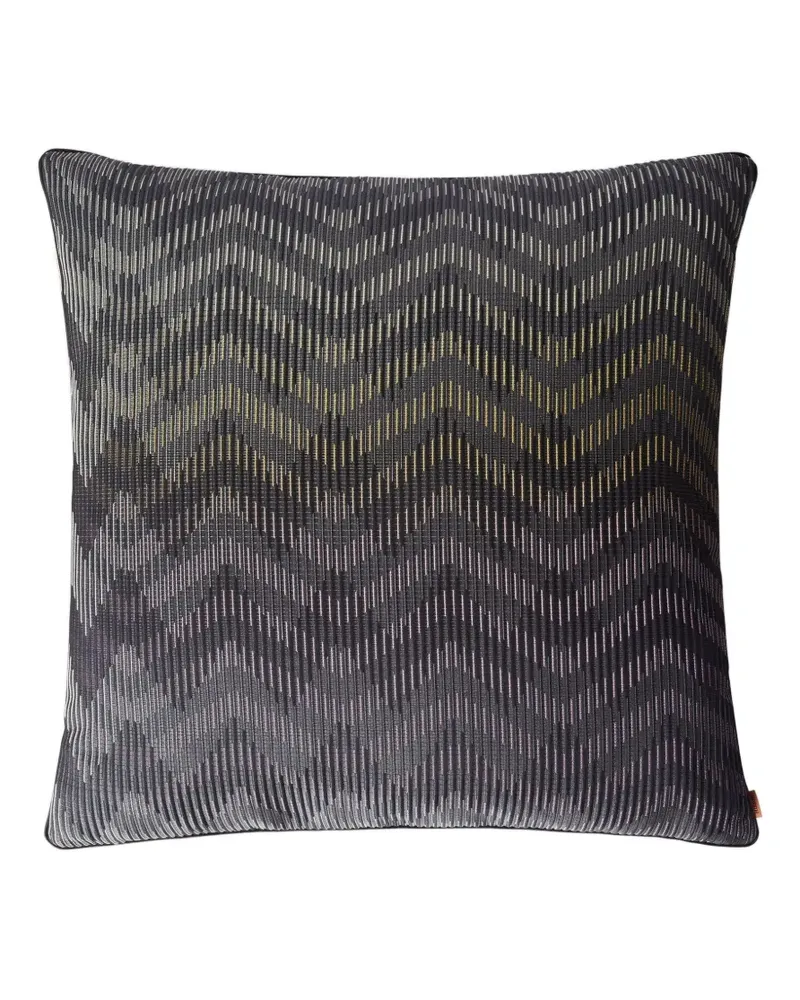 Missoni Home Dinamico Kissen mit Zickzackmuster (60cm x 60cm) - Schwarz Schwarz