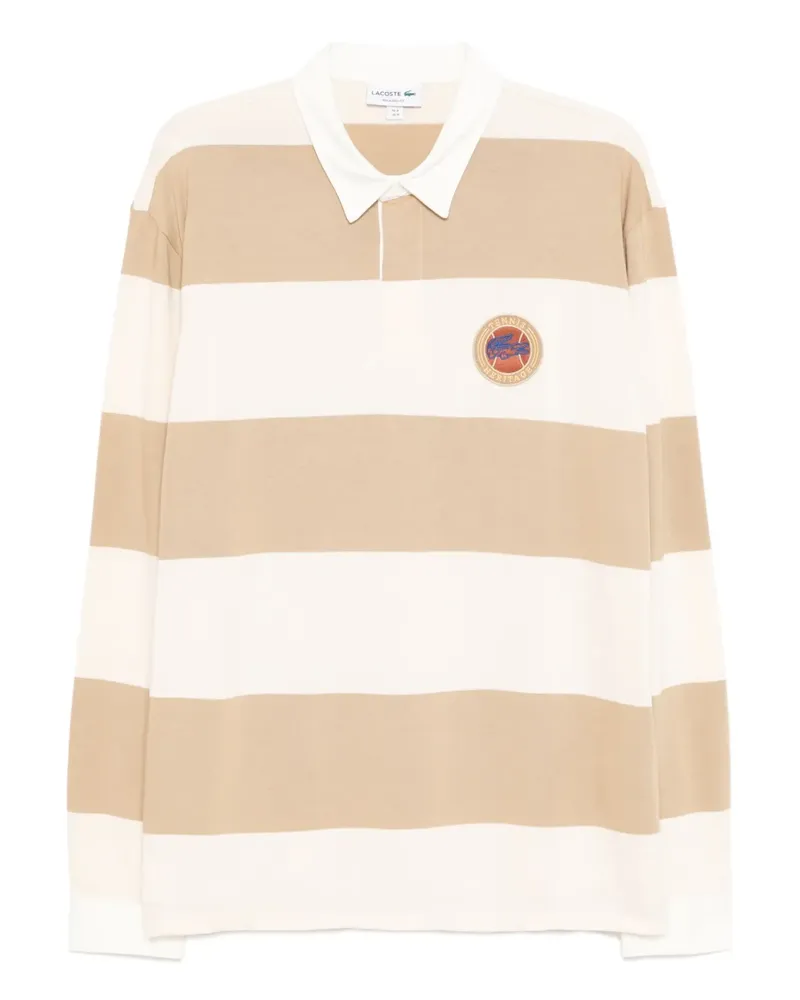 Lacoste Poloshirt mit Logo-Stickerei - Nude Nude