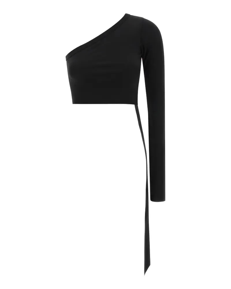 DRKSHDW by Rick Owens Ziggy One-Shoulder-Top - Schwarz Schwarz