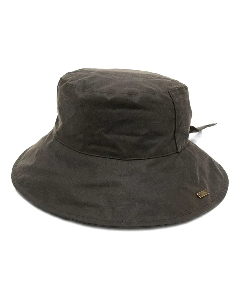 Barbour Brambling Wax Mütze - Grün Grün