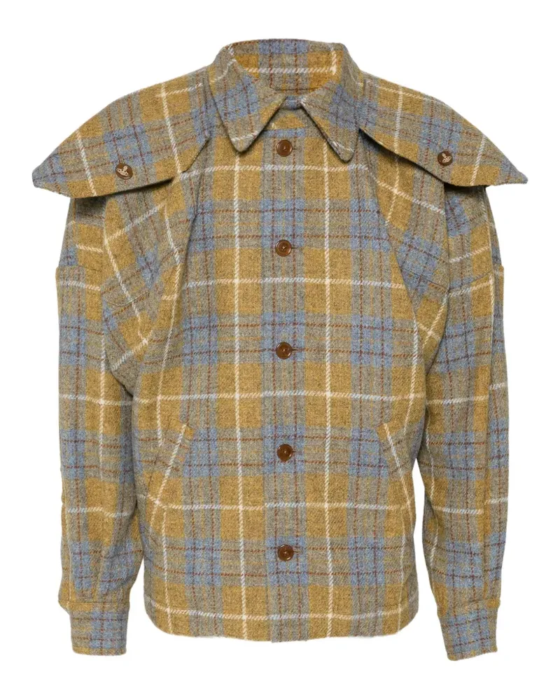 Vivienne Westwood check-pattern shirt jacket - Gelb Gelb