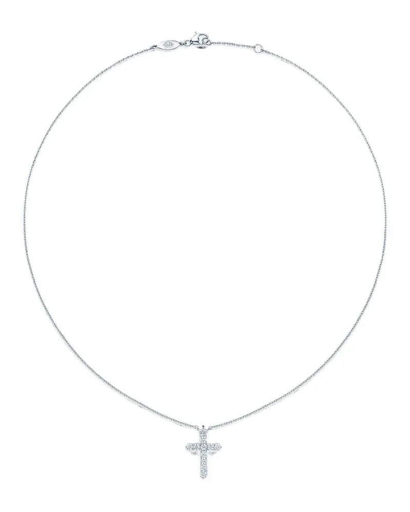 KWIAT diamond cross necklace - Silber Silber