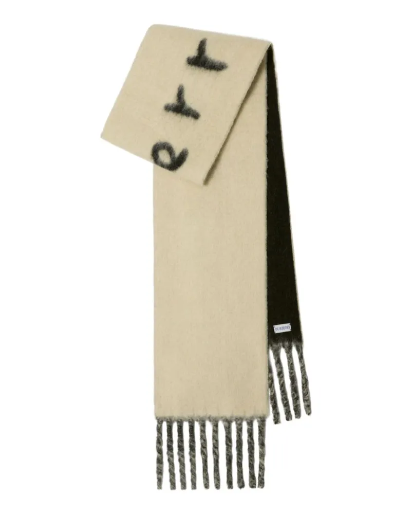 Burberry Wendbarer Schal mit Logo-Intarsie - Nude Nude