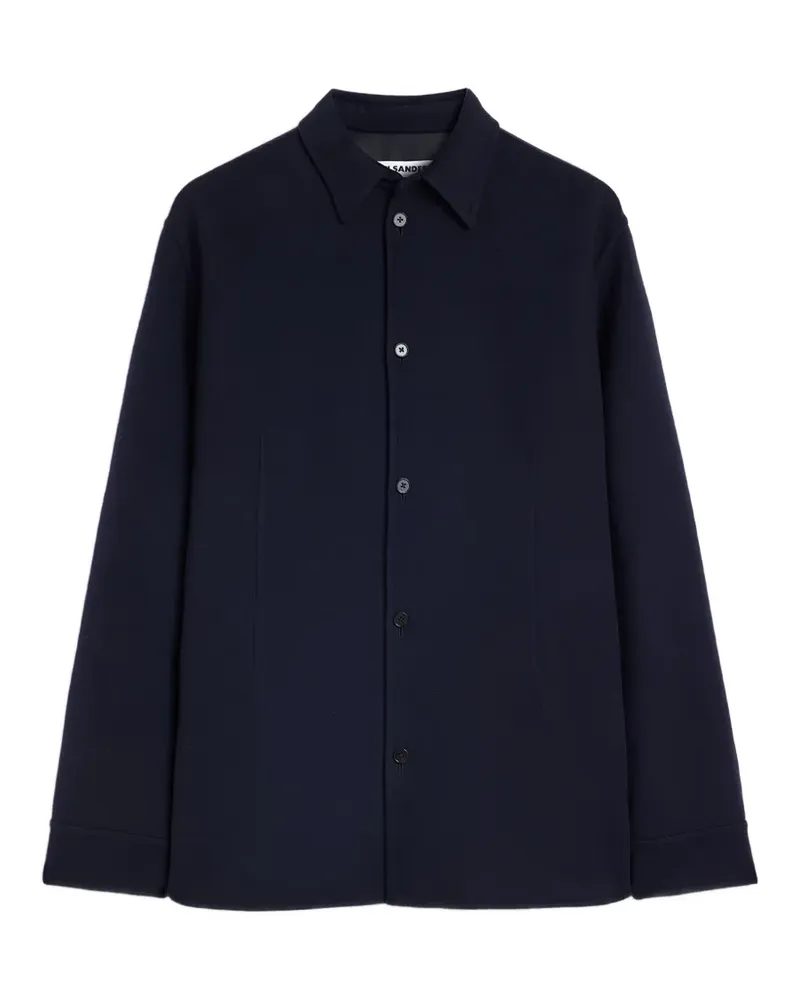 Jil Sander Hemdjacke im Layering-Look - Blau Blau