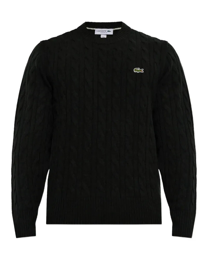 Lacoste cable-knit wool sweater - Grün Grün