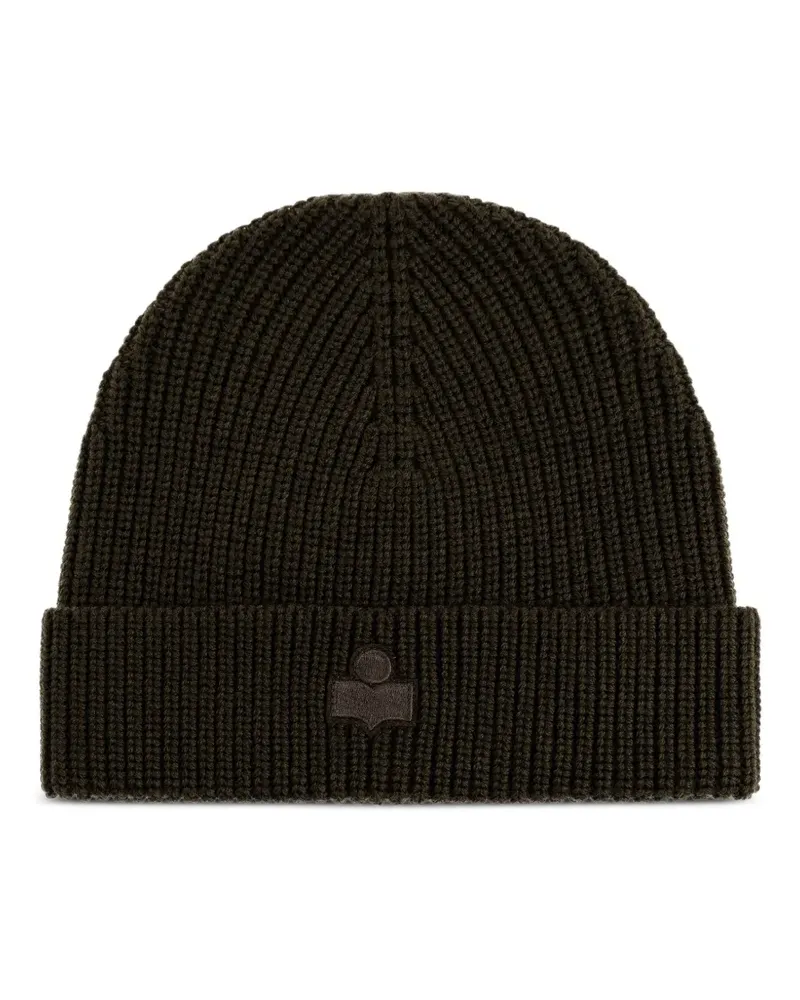 Isabel Marant Gerippte Beanie mit Logo - Braun Braun
