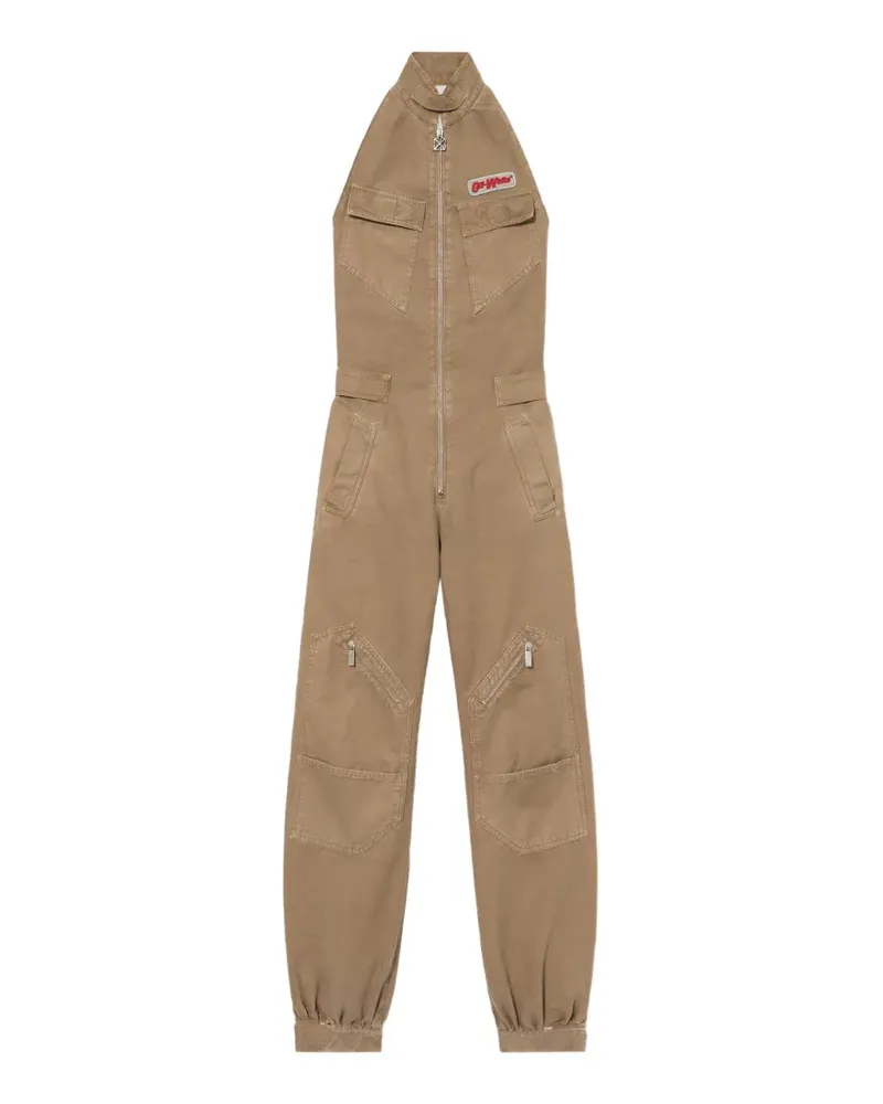 OFF-WHITE Jumpsuit mit Tasche - Nude Nude