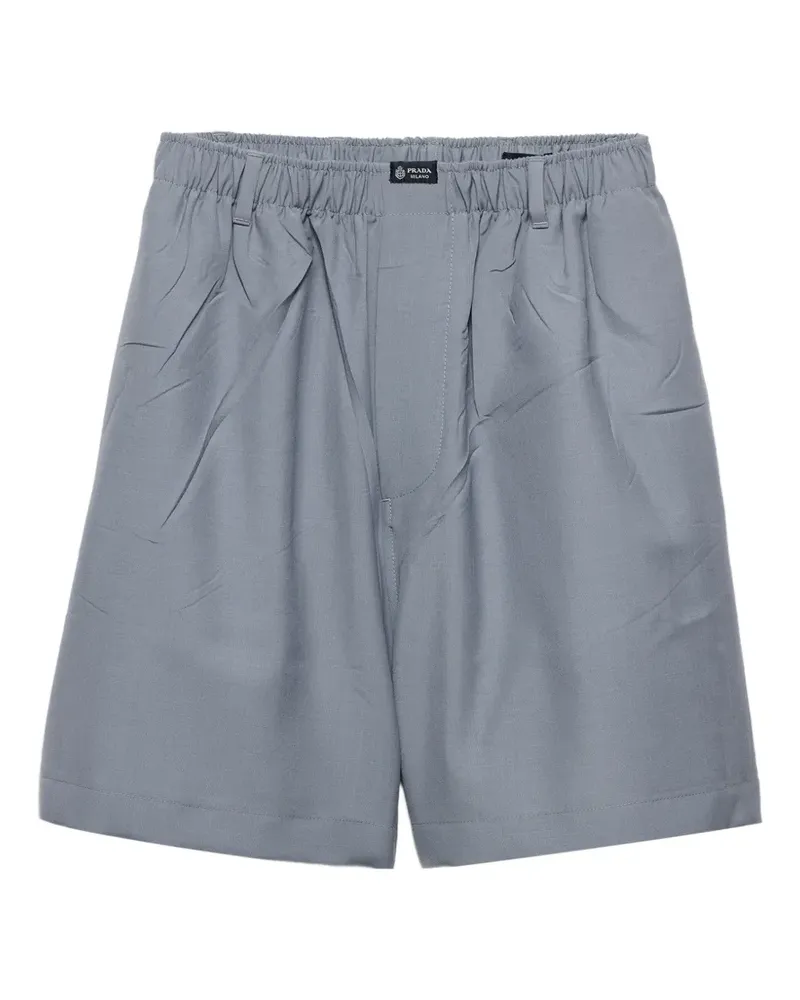 Prada Bermudas aus Mohair und Wolle - Blau Blau
