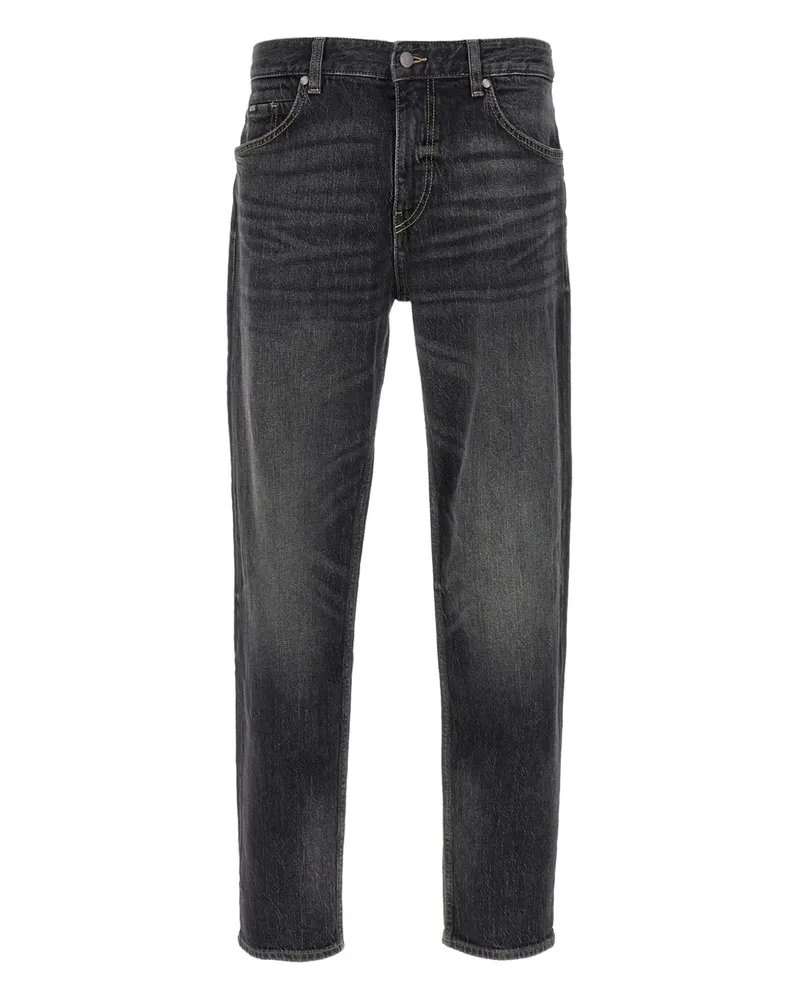 HUGO BOSS Jeans mit Logo-Patch - Grau Grau